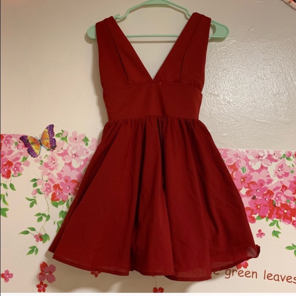 Red dress